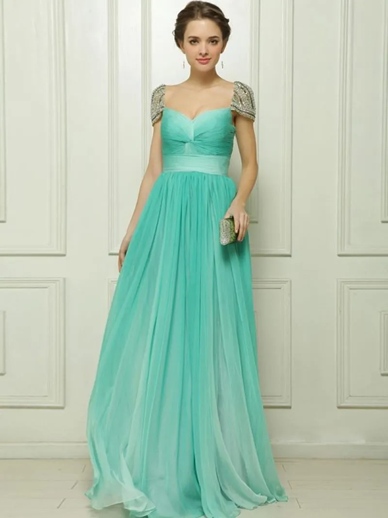 ---Very elegant tiffany green dress for wedding witness made in tulle with long and soft skirt--