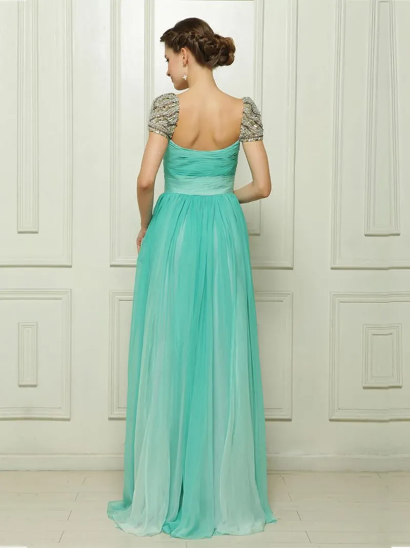 ---Very elegant tiffany green dress for wedding witness made in tulle with long and soft skirt--