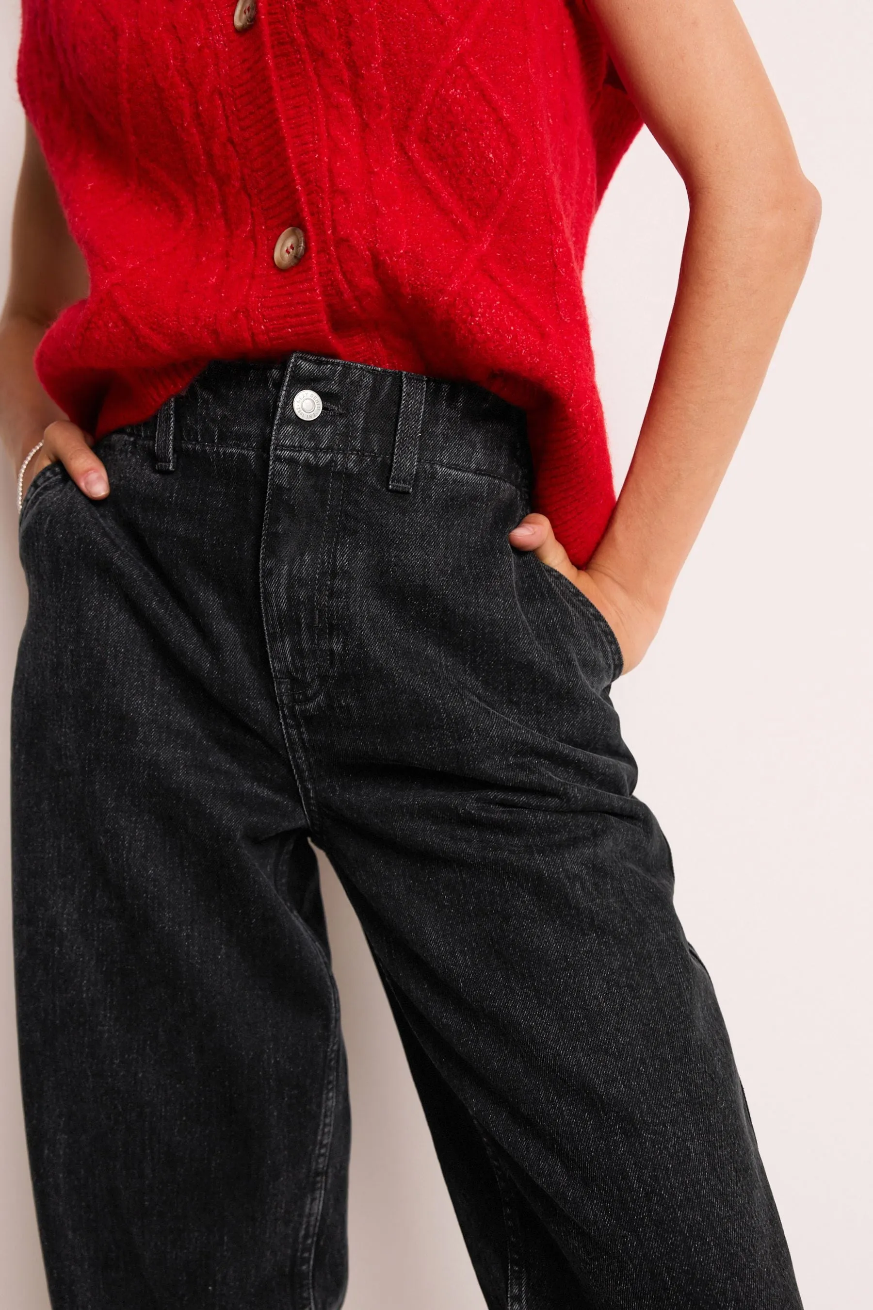 100% Cotton Balloon Barrel Jeans    