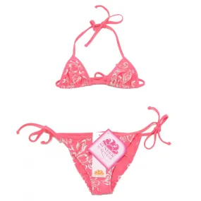 4744P bikini corallo-argento bimba SUNDEK  costume swimwear kids