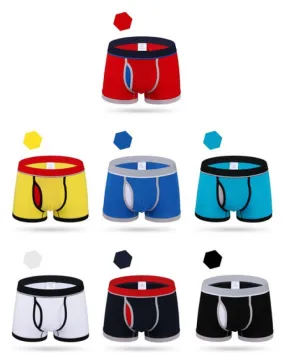 7 pezzi Boxer Intimo uomo Uomo Mutande in cotone Maschile Mutandine pure Pantaloncini Boxer Solid Cuecas