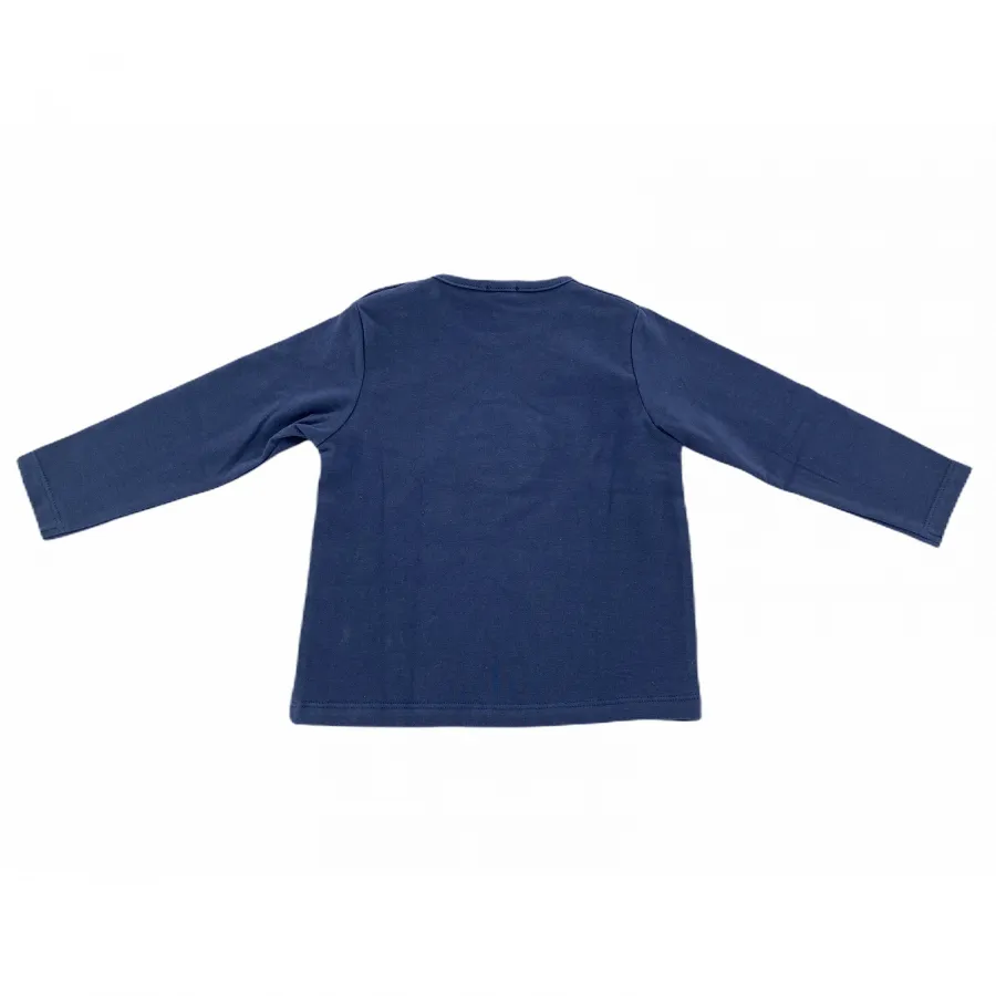 A25 maglia bimbo BOY NANAN cotton blue t-shirt kids