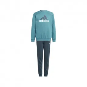 ADIDAS Completo Tuta Bambino Logo Senza Cappuccio Ottanio Nero Bambino