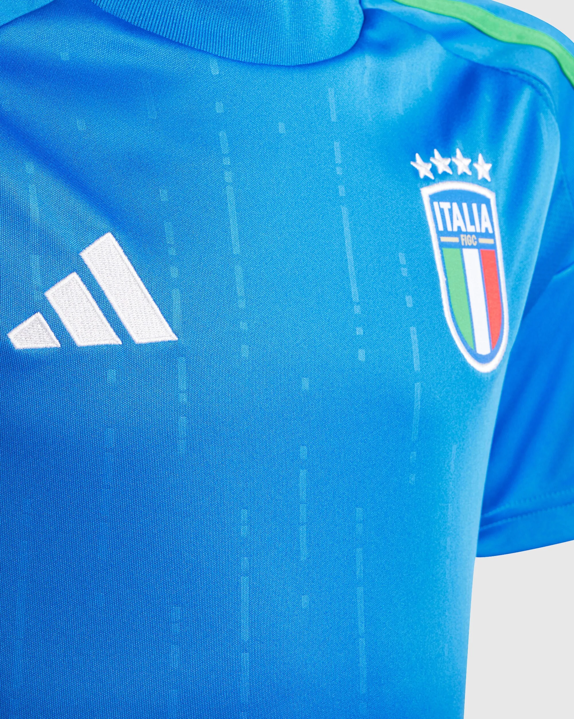 Adidas Maglia Home Italia 2024 Azzurri Bambino