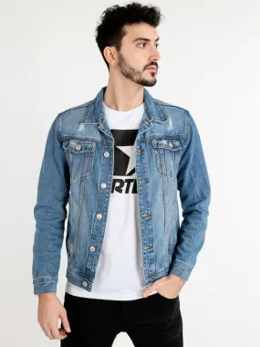 Always Jeans Veste en jean homme avec poches