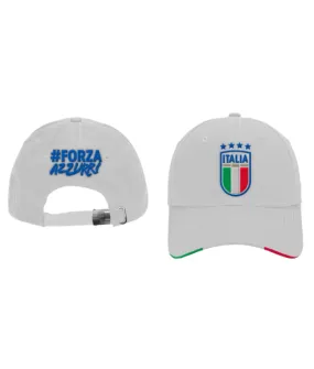 CAPPELLO ITALIA F.I.G.C. UFFICIALE ORIGINALE ENZO CASTELLANO BIANCO