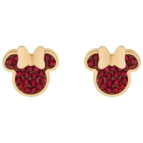 DISNEY Orecchini Disney Minnie in acciaio goldrose