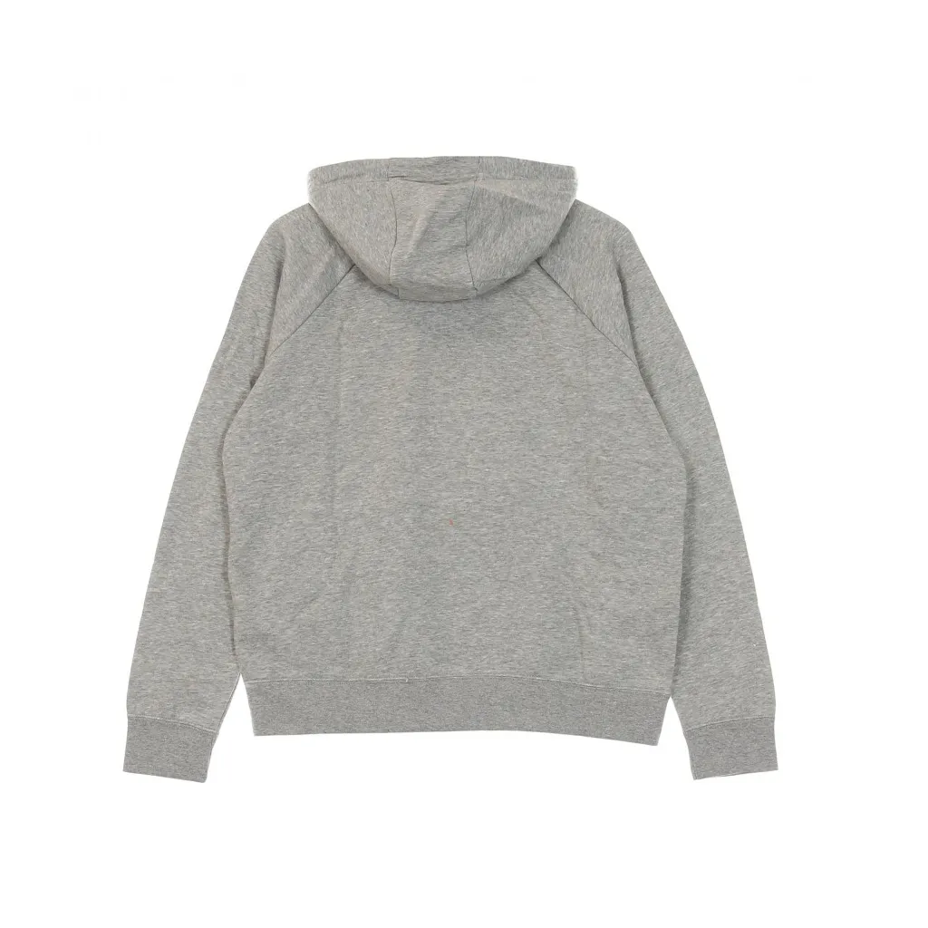 felpa cappuccio donna essential hoodie DK GREY HEATHER/WHITE