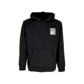 felpa cappuccio uomo eyes icon hood premium fleece BLACK