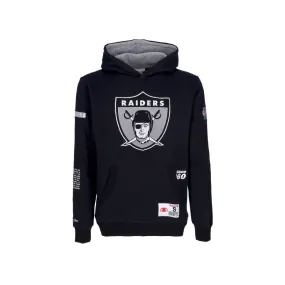 felpa cappuccio uomo nfl team origins fleece hoodie oakrai BLACK