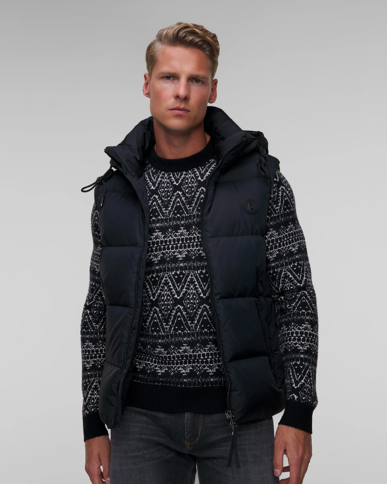 Gilet nero con piumino da uomo BOGNER Jimmy-D 38407593-26