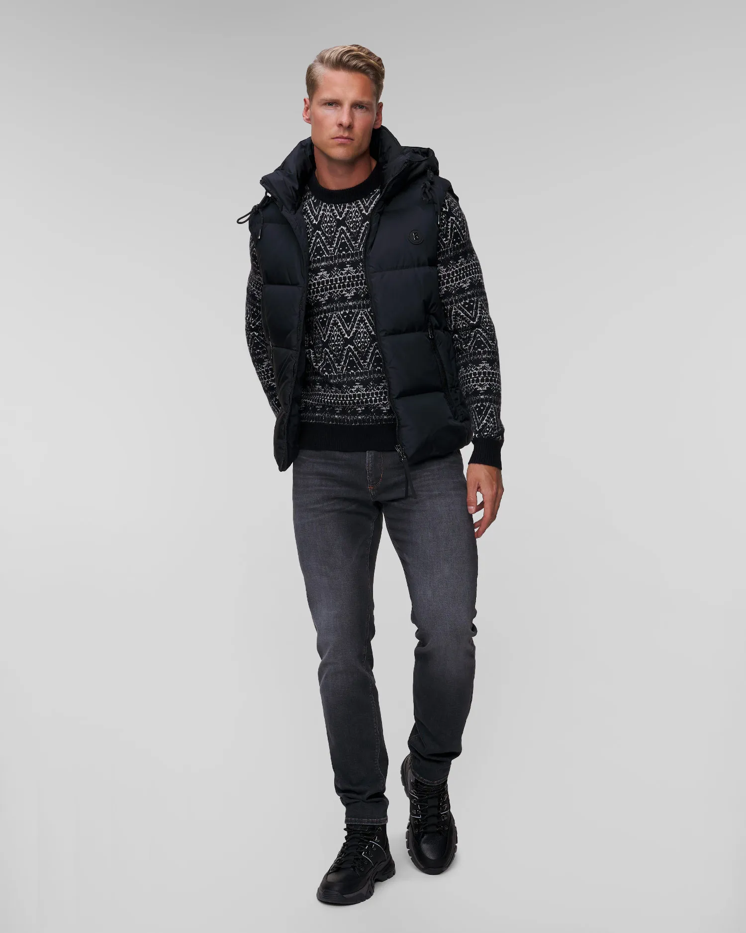 Gilet nero con piumino da uomo BOGNER Jimmy-D 38407593-26