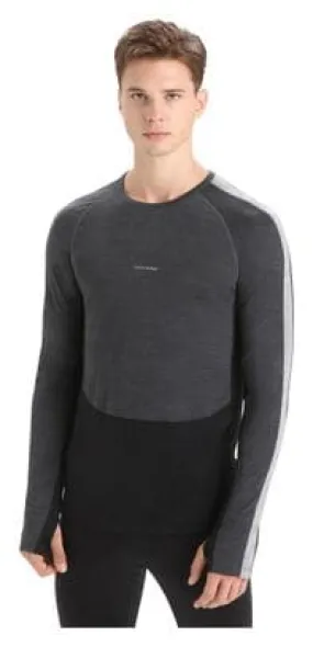 Icebreaker Merinos 125 ZoneKnit Grey Long Sleeve Under Jersey