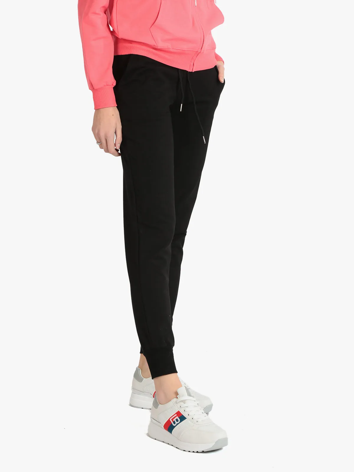 Jeans Louise Francoise Pantalon sport femme avec revers