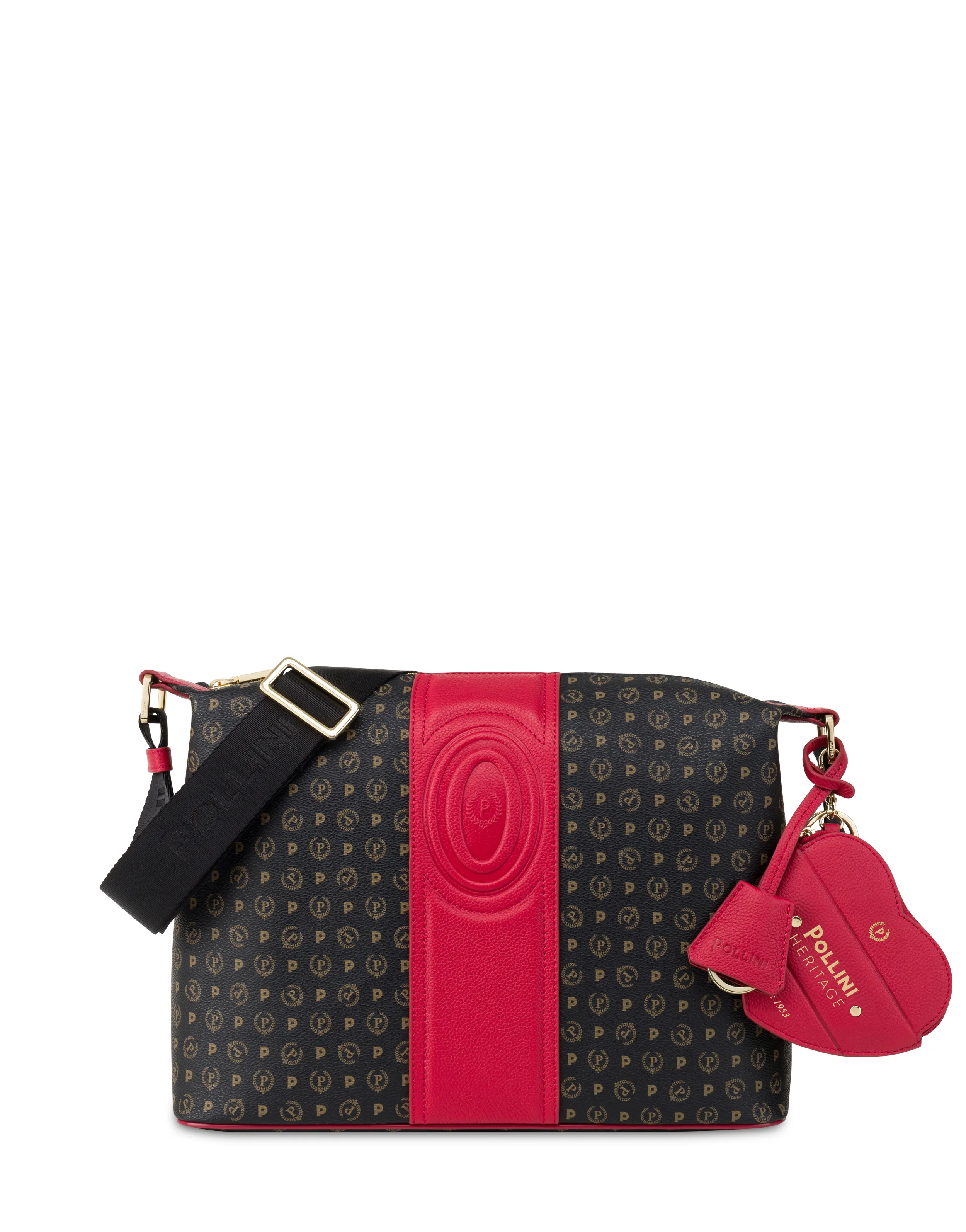     Linea Heritage Borsa A Spalla Heritage 70 Nero/rosso.