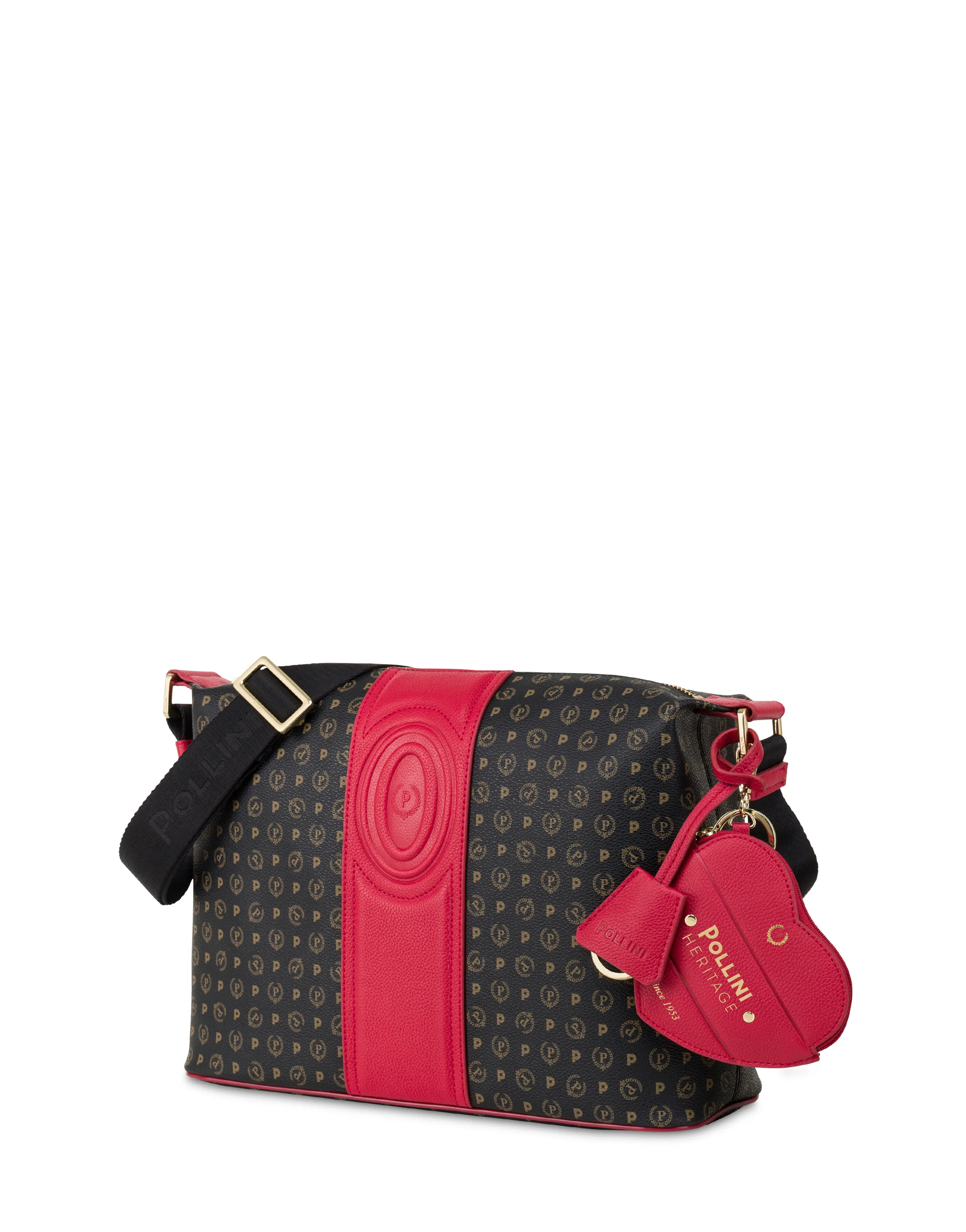     Linea Heritage Borsa A Spalla Heritage 70 Nero/rosso.