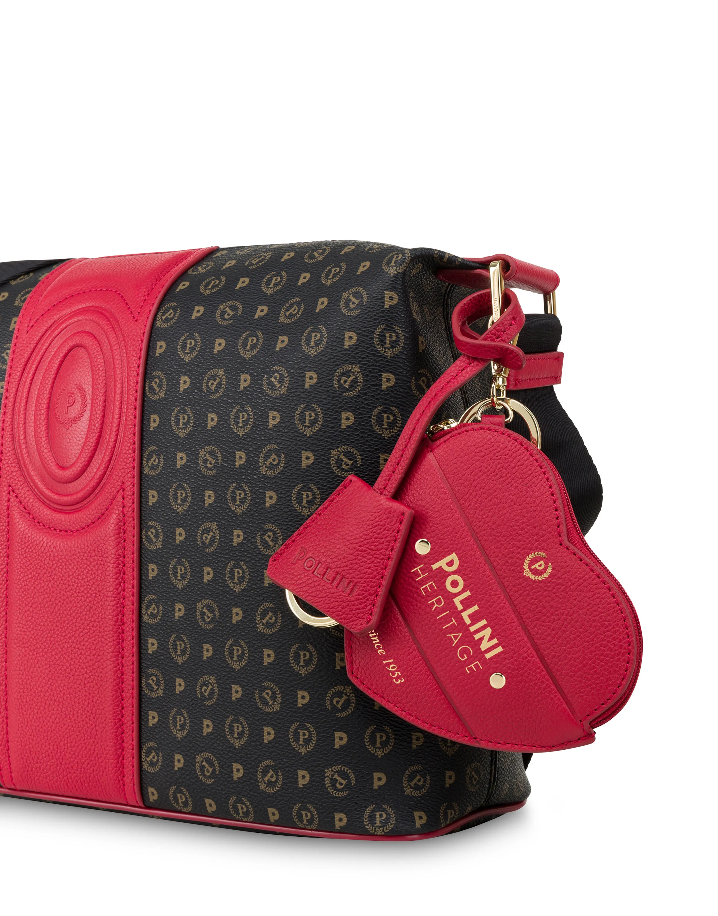     Linea Heritage Borsa A Spalla Heritage 70 Nero/rosso.