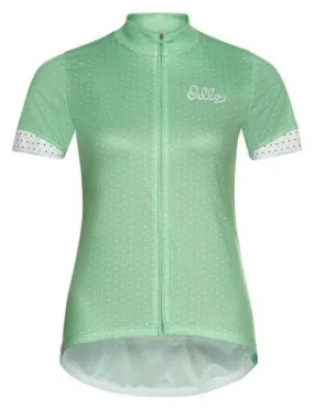 Maglia manica corta da donna Odlo Essential Print verde