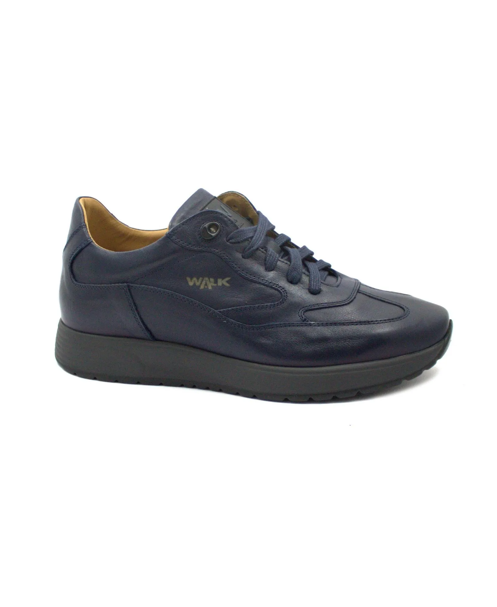 MELLUSO WALK U16252D blu scarpe sneakers uomo lacci pelle