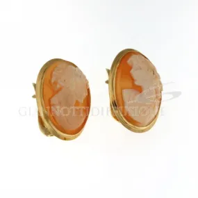 Orecchini Cameo Oro Giallo