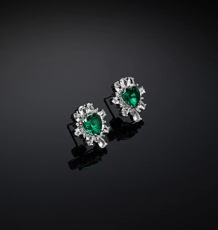 Orecchini Chiara Ferragni ORECCHINI CUORE EMERALD J19AWJ17