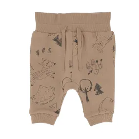 Pantalone in felpa da bambino, marrone            