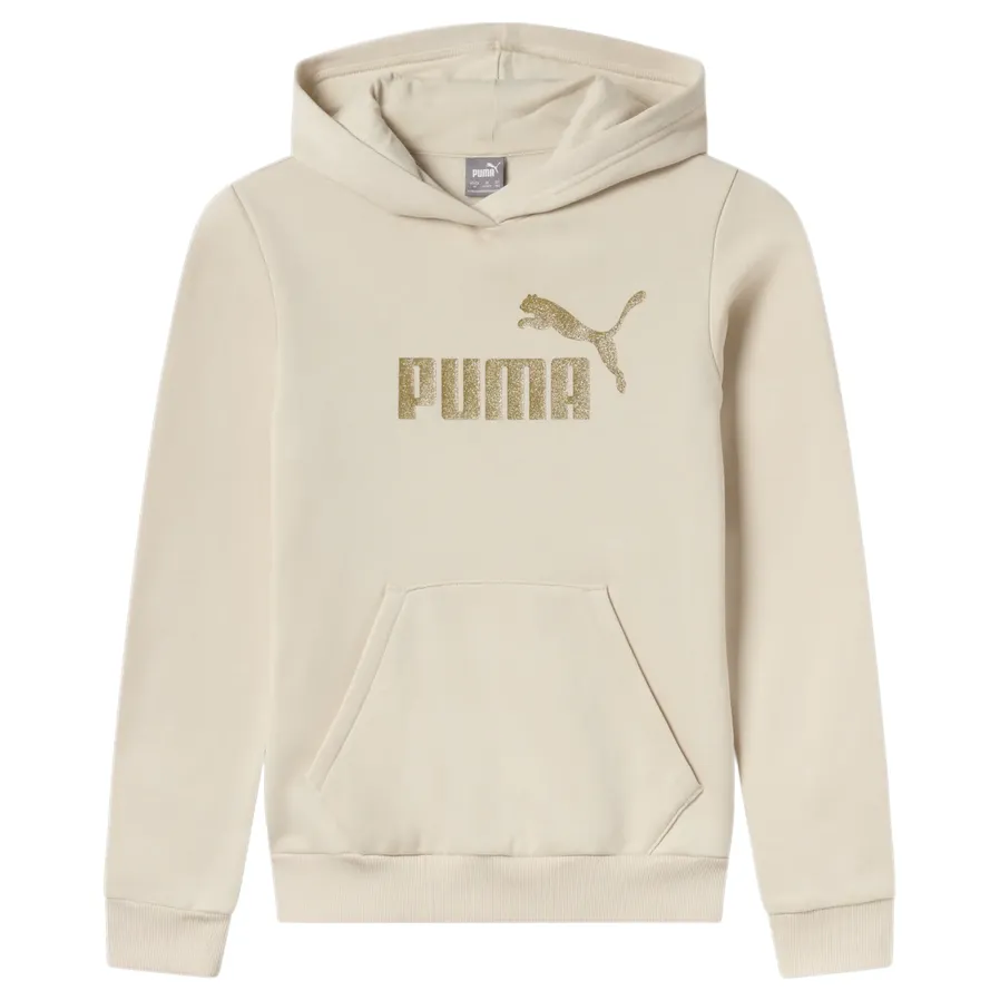 Puma felpa con cappuccio da ragazza Glitter logo 684773-87 neve alpina