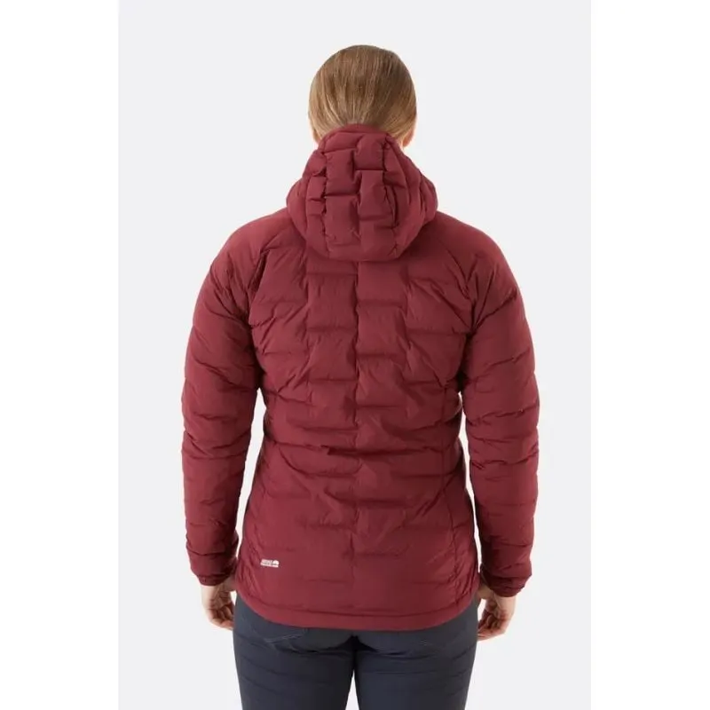 Rab Cubit Stretch Down Hooded Jacket (Deep Heather) Donna