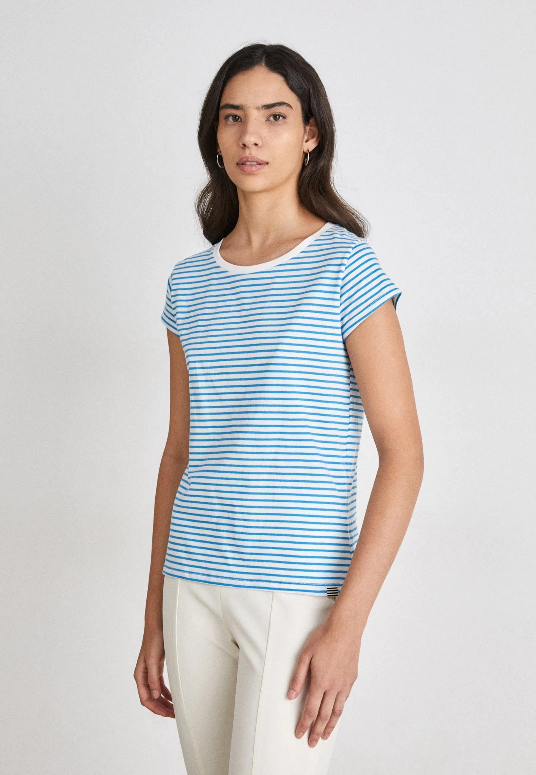 STRIPE TEASY TEE - T-shirt con stampa