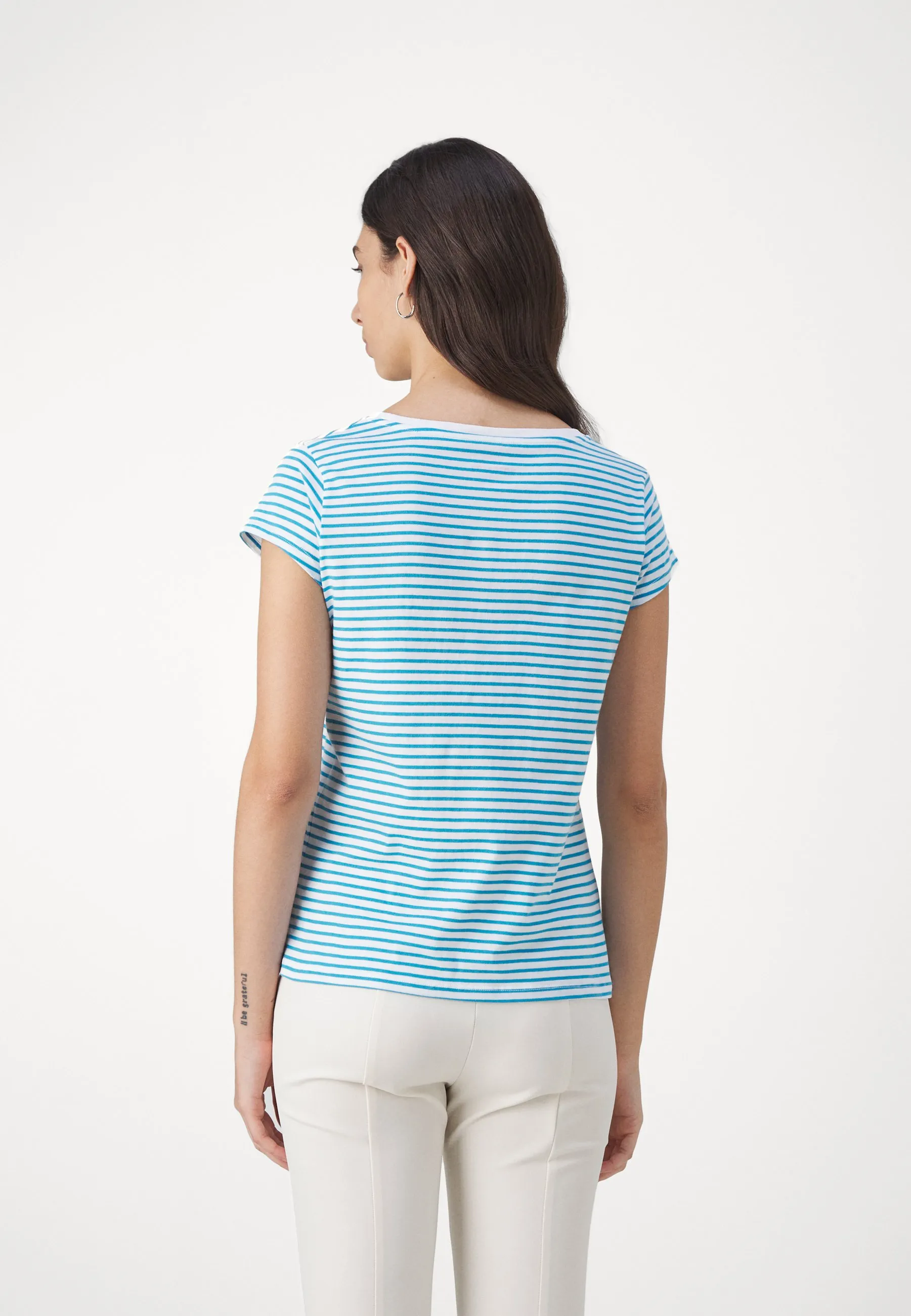 STRIPE TEASY TEE - T-shirt con stampa