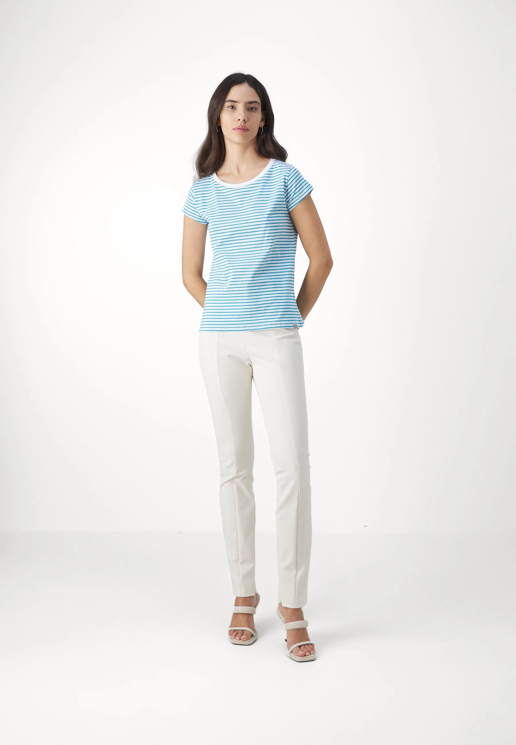 STRIPE TEASY TEE - T-shirt con stampa