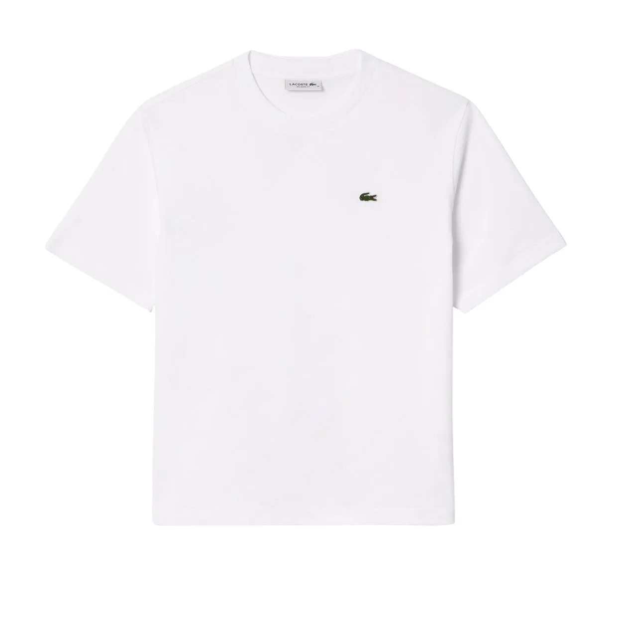 T-shirt Donna Lacoste Cotone Pima Bianco