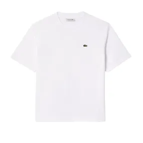 T-shirt Donna Lacoste Cotone Pima Bianco