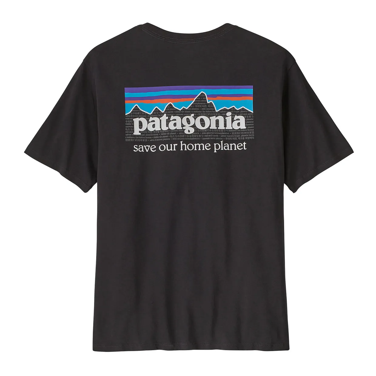 T-shirt Patagonia P-6 Mission Organic Nero