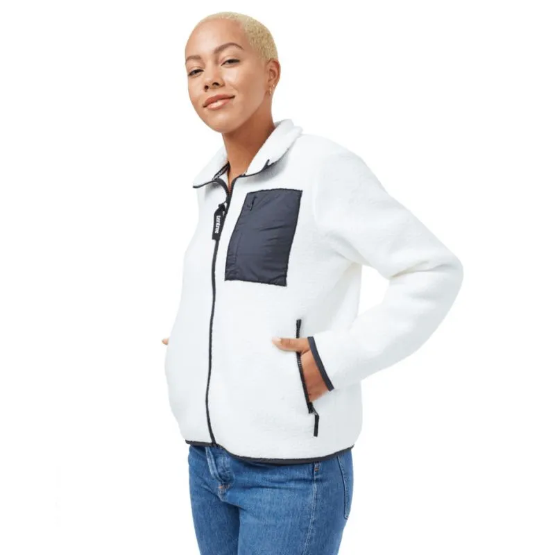 Tentree Ecoloft Zip Fleece Jacket da donna (Elm White)