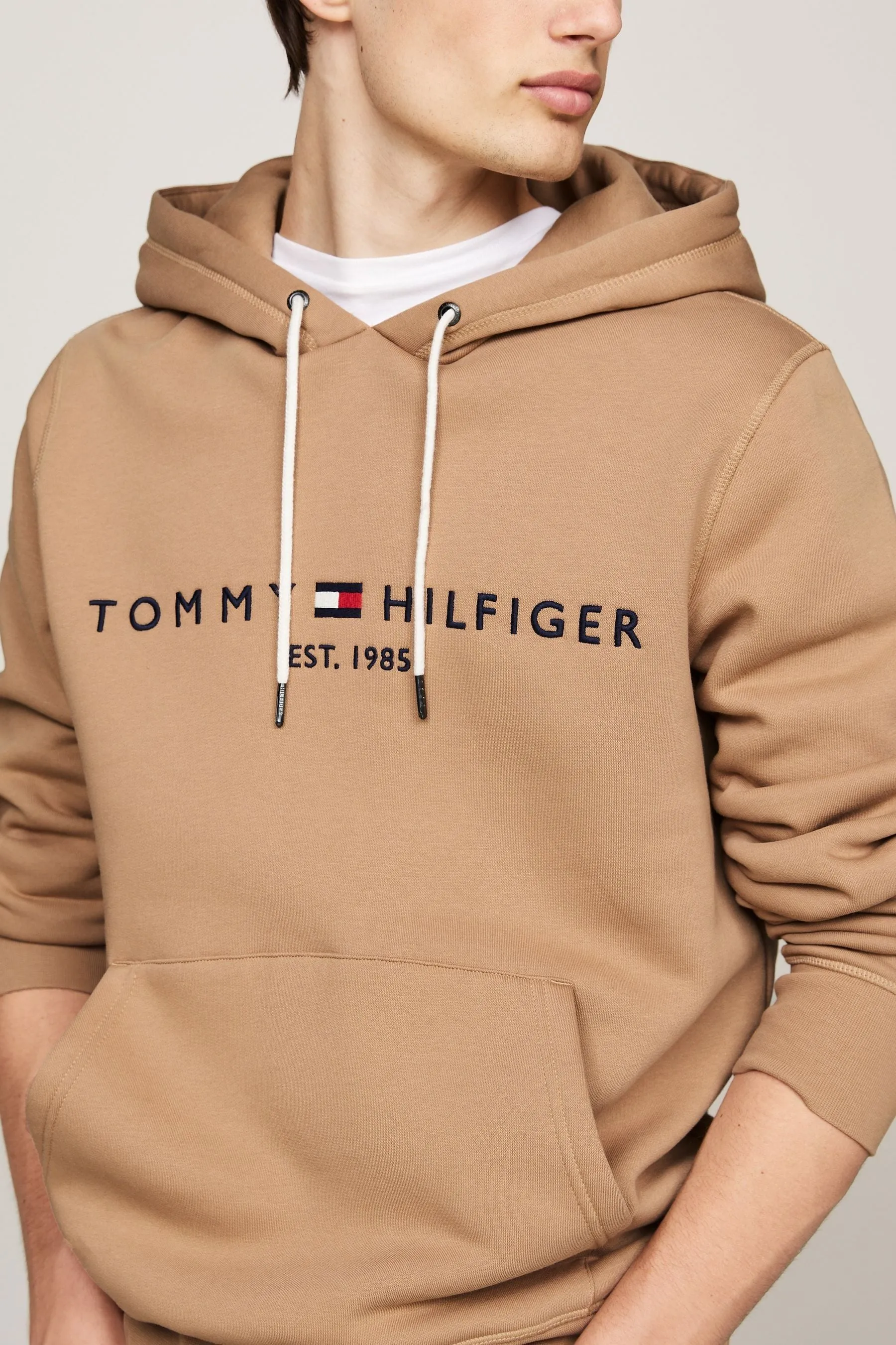 Tommy Hilfiger Verde - Felpa con cappuccio e logo    